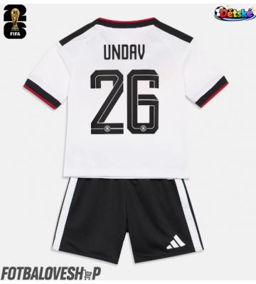 Německo Deniz Undav #26 Dětské Domácí Dres MS 2026 Krátký Rukáv (+ trenýrky)